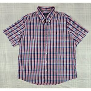 POLO RALPH LAUREN Men's Pastel Plaid Performance Nylon Shirt Classic Fit XXL